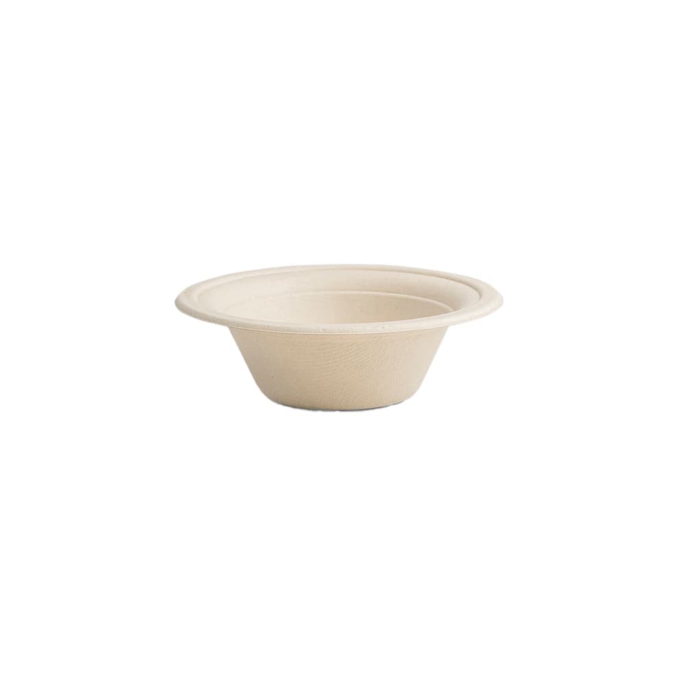 Vegware 12 oz Disposable Bowl - Molded Fiber, Natural Brown (L003N)