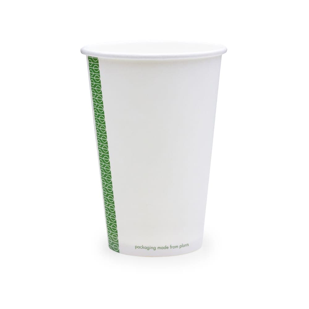 Vegware 16 oz Disposable Hot Cup - PLA, Printed (LV-16G)