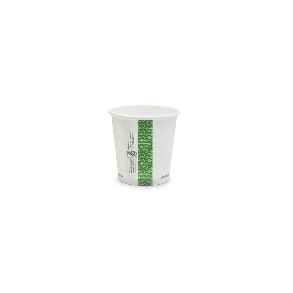 Vegware 4 oz Disposable Hot Cup - PLA, Printed (LV-4G)