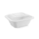 Vegware Flat Lid for 18, 22, & 32 oz Food Containers - PLA, Clear (V4-GLC) thumbnail 2