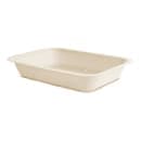 Vegware 42 oz Rectangular Food Container - Molded Fiber, White (V5-GB42) thumbnail 2