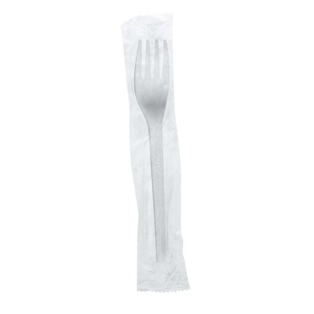 Vegware 6 1/2" Disposable Fork - PLA, White (VW-FK6.5W)