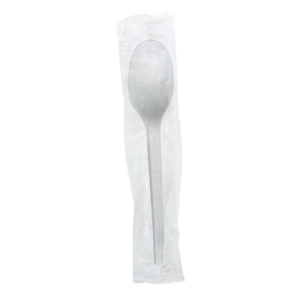 Vegware 6 1/2" Disposable Spoon - PLA, White (VW-SP6.5W)