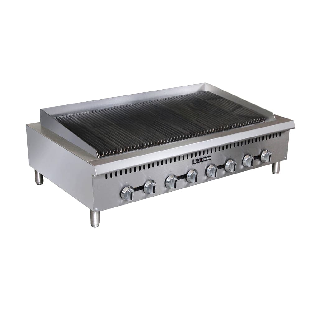 Black Diamond BDCTC-48 48" Gas Charbroiler w/ Cast Iron Grates - Convertible
