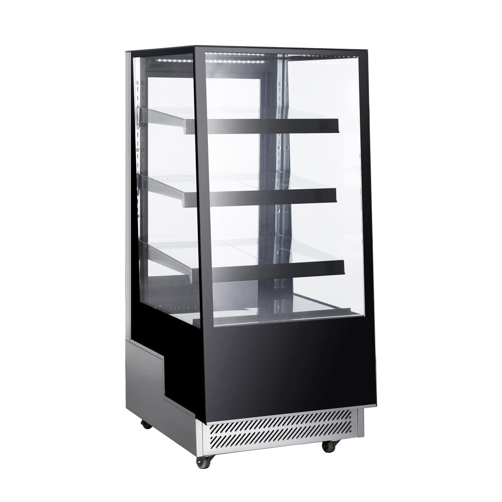 Black Diamond BDDRF-350 25 1/2" Full Service Bakery Case w/ Straight Glass - (4) Levels, 115v