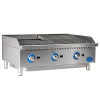 Black Diamond BDECTC-36 36" Countertop Charbroiler - Standard, 90,000 BTU, Stainless, Natural Gas thumbnail 2