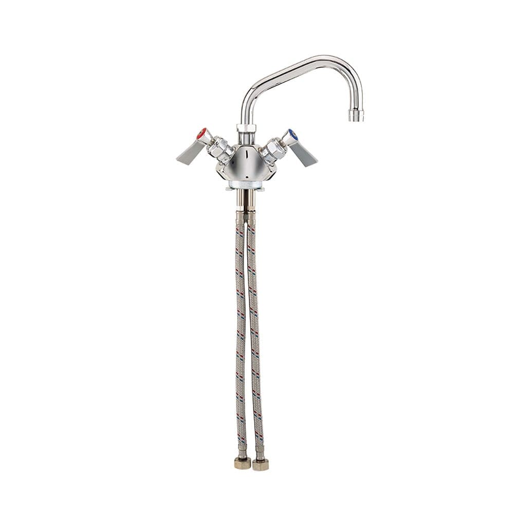 Fisher 31130 Deck Mount Faucet w/ 12" Swing Spout, 1/2" Female Inlets