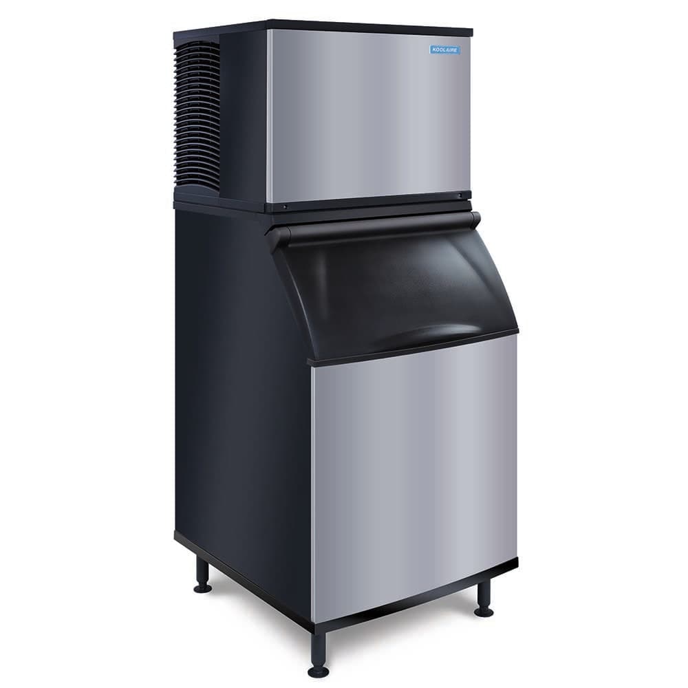 Koolaire KYT0300A/K570 330 lb KYT Series Half Cube Ice Machine w/ Bin - 532 lb Storage, Air Cooled, 115v