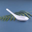 Elite Global Solutions 5 3/8" Melamine Soup Spoon, White (020-3-W) thumbnail 6