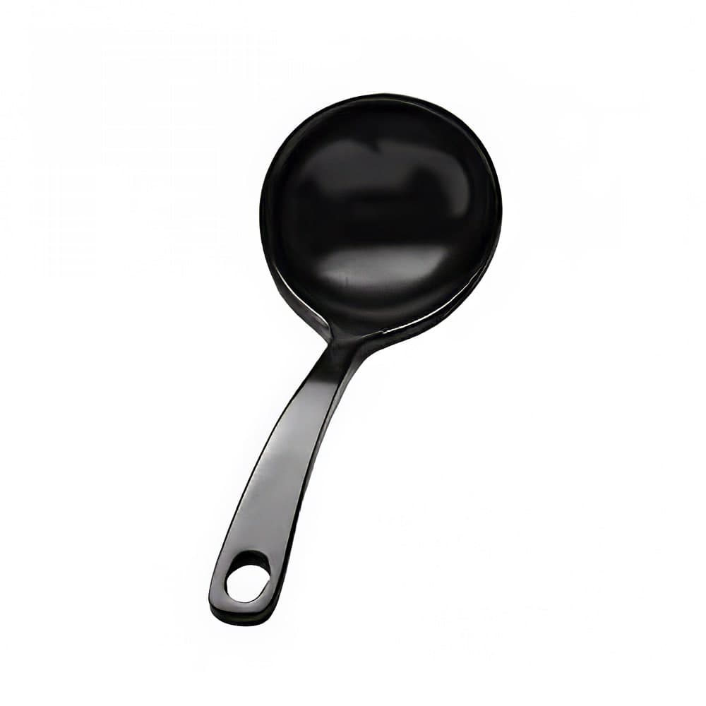 Elite Global Solutions 6 5/8" Melamine Soup Spoon, Black (114-B)