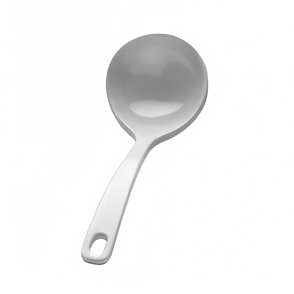 Elite Global Solutions 6 5/8" Melamine Soup Spoon, White (114-W)