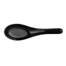Elite Global Solutions 5 5/8" Zen Soup Spoon - Melamine, Black (151-RT-B) thumbnail 2