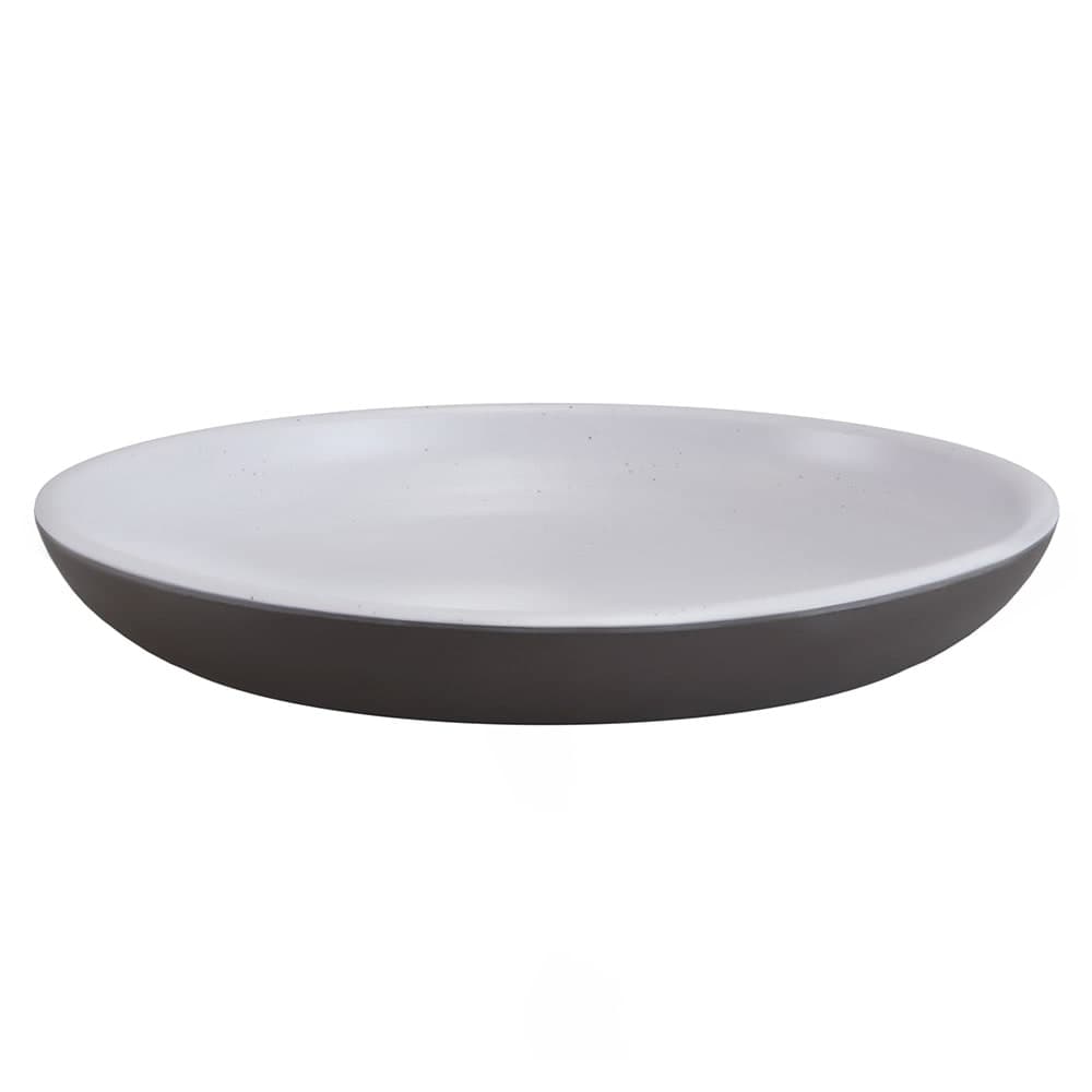 Elite Global Solutions 10 1/4" Round Melamine Dinner Plate, Chocolate/White (B1025R2T-WS/CH)