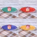 Elite Global Solutions 10" Oval Melamine Dinner Plate, Assorted Colors (B106OV-MIX) thumbnail 7