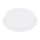 Elite Global Solutions 10" x 6 3/4" Oval Melamine Dinner Plate - White (B106OV-W) thumbnail 2