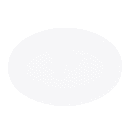 Elite Global Solutions 10" x 6 3/4" Oval Melamine Dinner Plate - White (B106OV-W) thumbnail 4