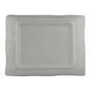 Elite Global Solutions 11" x 8 3/8" Rectangular Santiago Tray - Melamine, Silverstone (B1181RC-SVST) thumbnail 4