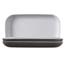 Elite Global Solutions 12" x 7" Rectangular Kona Platter - Melamine, Chocolate/White (B127RC2T-WS/CH) thumbnail 4