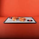 Elite Global Solutions 20 3/4" x 12 3/4" Rectangular Kobe Tray - Melamine, Black/Silver (B177208-SLVB) thumbnail 6