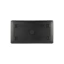 Elite Global Solutions 12 5/8" x 6 7/8" Rectangular Kobe Tray - Melamine, Black/Silver (B179128-SLVB) thumbnail 4