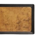 Elite Global Solutions 20 3/4" x 6 3/8" Rectangular Kobe Tray - Melamine, Black/Gold (B180208-GLDB) thumbnail 5