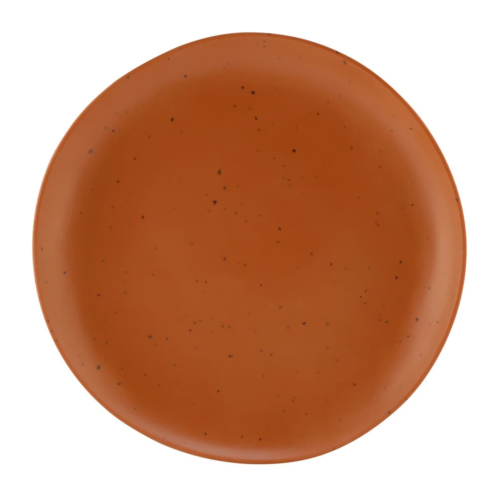 Elite Global Solutions 8" Round Melamine Salad Plate, Sunburn Terra Cotta (B182080-STCS)