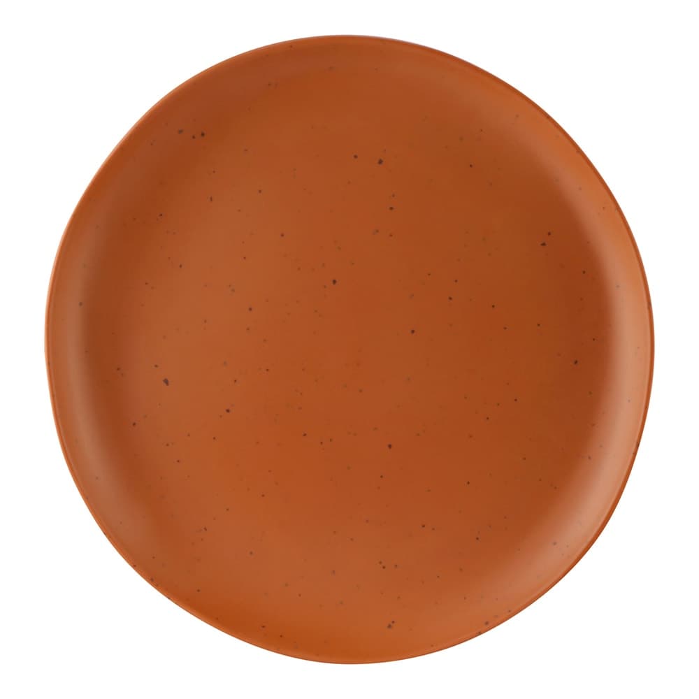 Elite Global Solutions 10 3/4" Round Melamine Dinner Plate, Sunburn Terra Cotta (B182106-STCS)