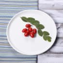 Elite Global Solutions 10 5/8" Round Melamine Monet Plate - White (B190106-W) thumbnail 6