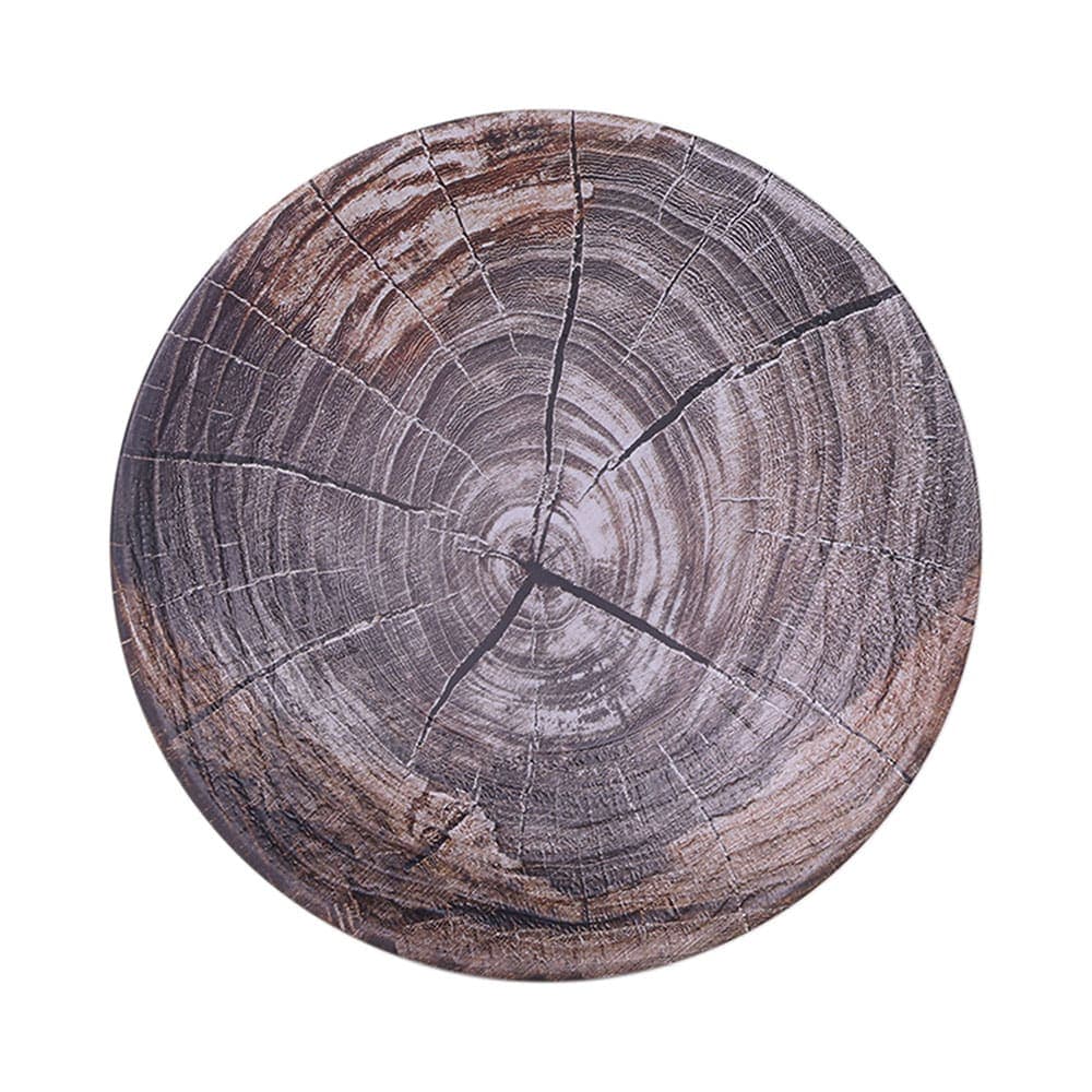 Elite Global Solutions 6 1/4" Round Melamine Denali Plate - Knotwood (B20365-KW)