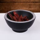 Elite Global Solutions 4 oz Round Melamine Bowl, Black/Silver (B245035-SLVB) thumbnail 7