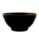 Elite Global Solutions 20 oz Round Melamine Bowl, Black/Gold (B245060-GLDB) thumbnail 3