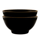 Elite Global Solutions 20 oz Round Melamine Bowl, Black/Gold (B245060-GLDB) thumbnail 6