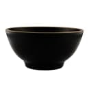Elite Global Solutions 53 oz Round Melamine Serving Bowl, Black/Gold (B245080-GLDB) thumbnail 3