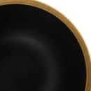 Elite Global Solutions 53 oz Round Melamine Serving Bowl, Black/Gold (B245080-GLDB) thumbnail 5