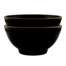 Elite Global Solutions 53 oz Round Melamine Serving Bowl, Black/Gold (B245080-GLDB) thumbnail 6