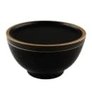 Elite Global Solutions 53 oz Round Melamine Serving Bowl, Black/Gold (B245080-GLDB) thumbnail 7