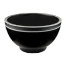 Elite Global Solutions 53 oz Round Melamine Serving Bowl, Black/Silver (B245080-SLVB) thumbnail 6