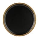 Elite Global Solutions 8 1/4" Round Melamine Bowl Lid, Black/Gold (B246080-GLDB) thumbnail 2