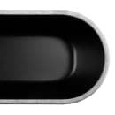 Elite Global Solutions 97 oz Oval Melamine Serving Bowl, Black/Silver (B247200-SLVB) thumbnail 5