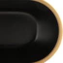 Elite Global Solutions 70 oz Oval Melamine Serving Bowl, Black/Gold (B248152-GLDB) thumbnail 5