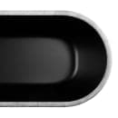 Elite Global Solutions 70 oz Oval Melamine Serving Bowl, Black/Silver (B248152-SLVB) thumbnail 5