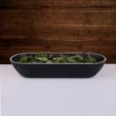 Elite Global Solutions 70 oz Oval Melamine Serving Bowl, Black/Silver (B248152-SLVB) thumbnail 7