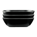 Elite Global Solutions 45 oz Oval Melamine Serving Bowl, Black/Silver (B249102-SLVB) thumbnail 6