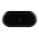 Elite Global Solutions 12 5/8" x 5 7/8" Oval Melamine Dinner Plate - Black/Gold (B251127-GLDB) thumbnail 4