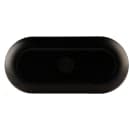 Elite Global Solutions 10 1/4" x 4 3/4" Oval Melamine Dinner Plate - Black/Gold (B252102-GLDB) thumbnail 4