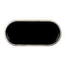 Elite Global Solutions 10 1/4" x 4 3/4" Oval Melamine Dinner Plate - Black/Silver (B252102-SLVB) thumbnail 2