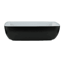 Elite Global Solutions 72 oz Rectangular Melamine Serving Bowl, Black/White (B264105-BW) thumbnail 3