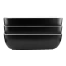 Elite Global Solutions 72 oz Rectangular Melamine Serving Bowl, Black/White (B264105-BW) thumbnail 6