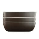 Elite Global Solutions 72 oz Rectangular Melamine Serving Bowl, White/Chocolate (B264105-WS/CH) thumbnail 6