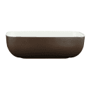 Elite Global Solutions 19 oz Rectangular Melamine Bowl, White/Chocolate (B265069-WS/CH) thumbnail 3